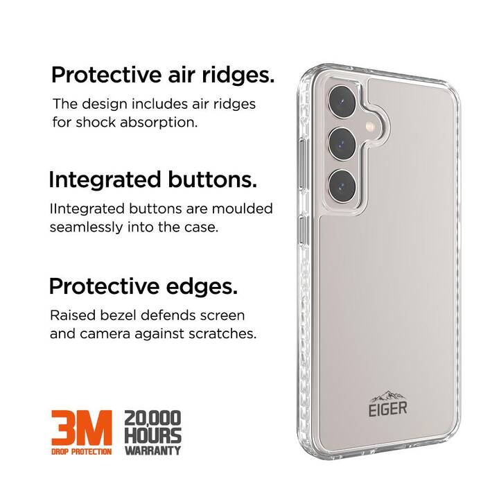 EIGER Backcover Ice Grip (Galaxy S24+, Transparent)