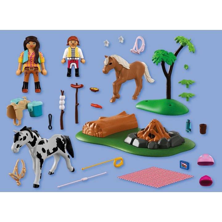 PLAYMOBIL I Love Horses Reitausflug mit Lagerfeuer (72132