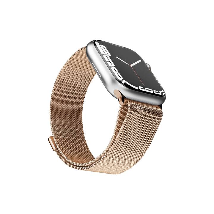 VONMÄHLEN Milanese Loop Armband (Apple Watch 40 mm / 41 mm / 38 mm, Roségold)