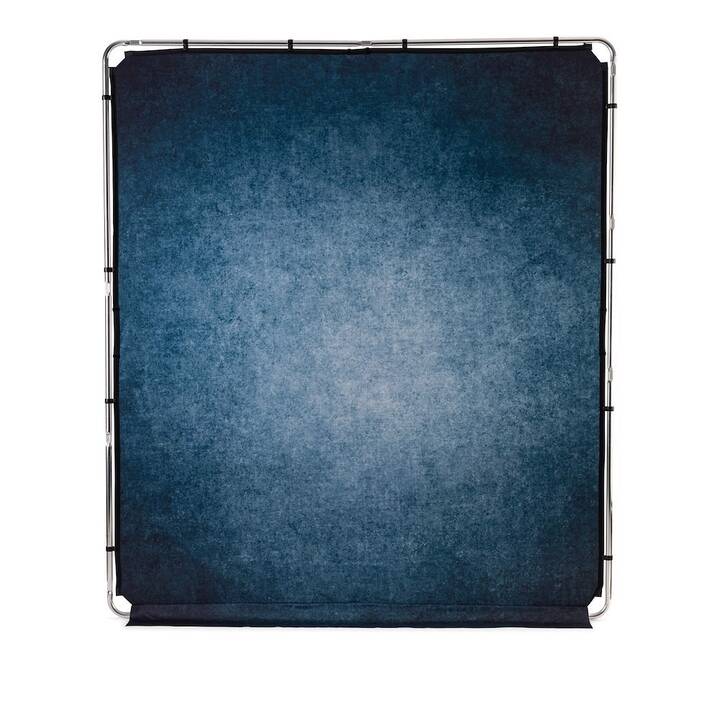 MANFROTTO Vintage-Ink Fotohintergrund (Blau, 200 x 230 cm)