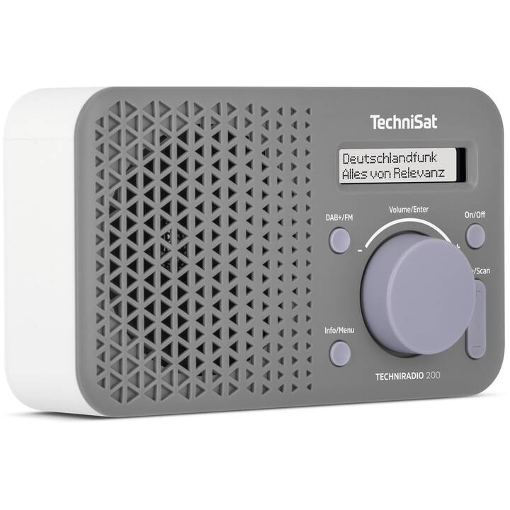 TECHNISAT Techniradio 200 Radio digitale (Grigio, Bianco)