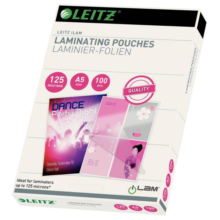 LEITZ Films de plastification (A5, 125 µm, 100 pezzo)