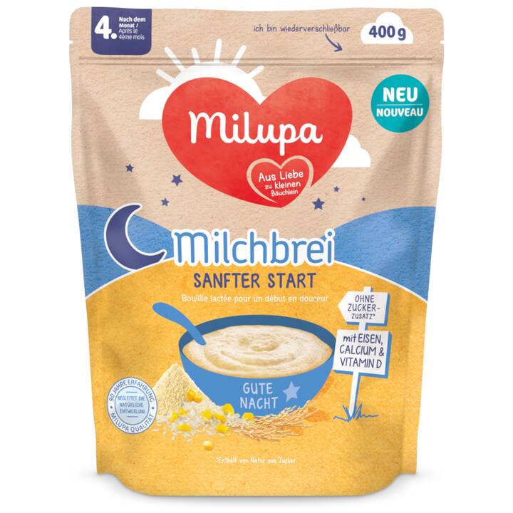 MILUPA Sanfter Start Semoule de lait Bouillie (400 g)