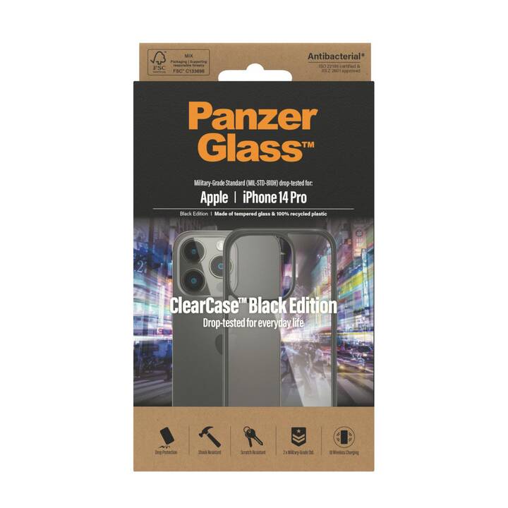 PANZERGLASS Backcover ClearCase (iPhone 14 Pro, Transparent)