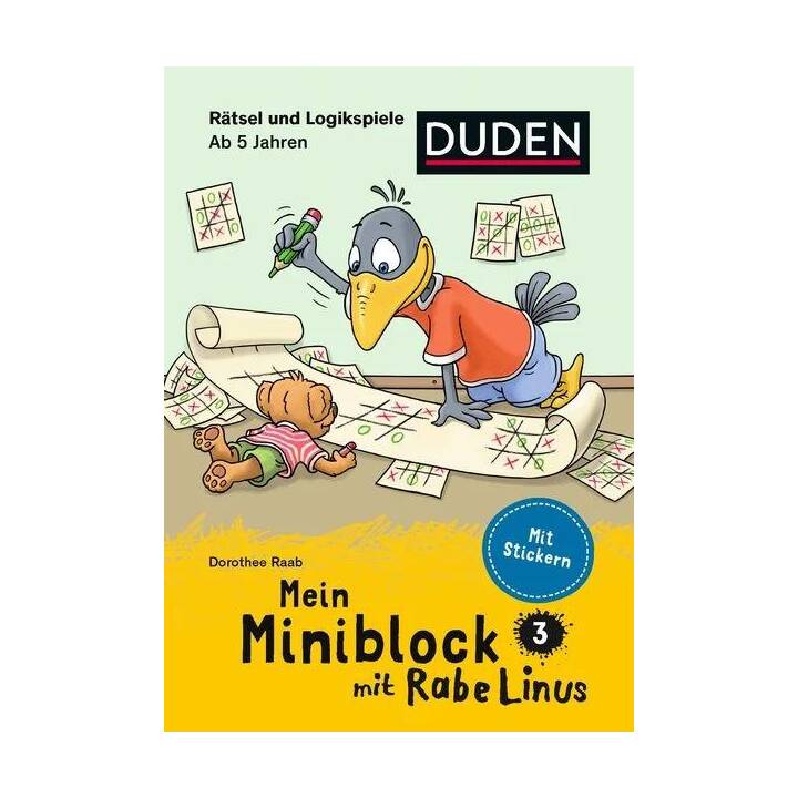 Mein Miniblock mit Rabe Linus - Rätsel und Logikspiele