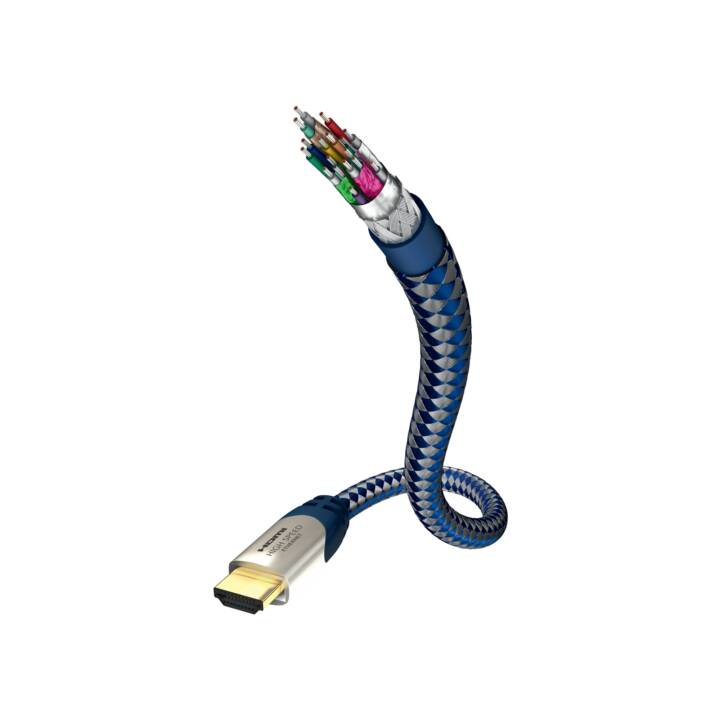 IN-AKUSTIK Premium High Speed Câble de connexion (HDMI Typ-A, Fiche HDMI, 0.75 m)