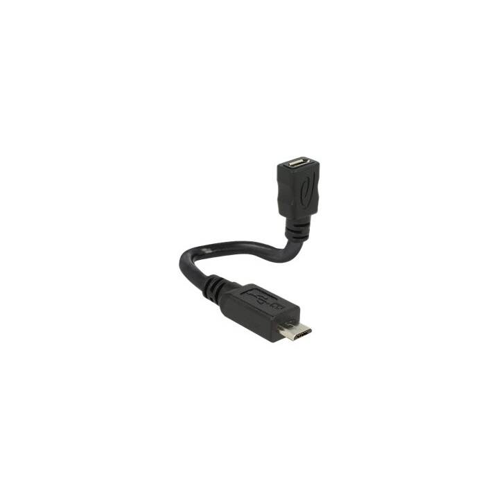 DELOCK USB-Kabel (Micro USB 2.0 Typ-B, Micro USB 2.0 Typ-B, 15 cm)