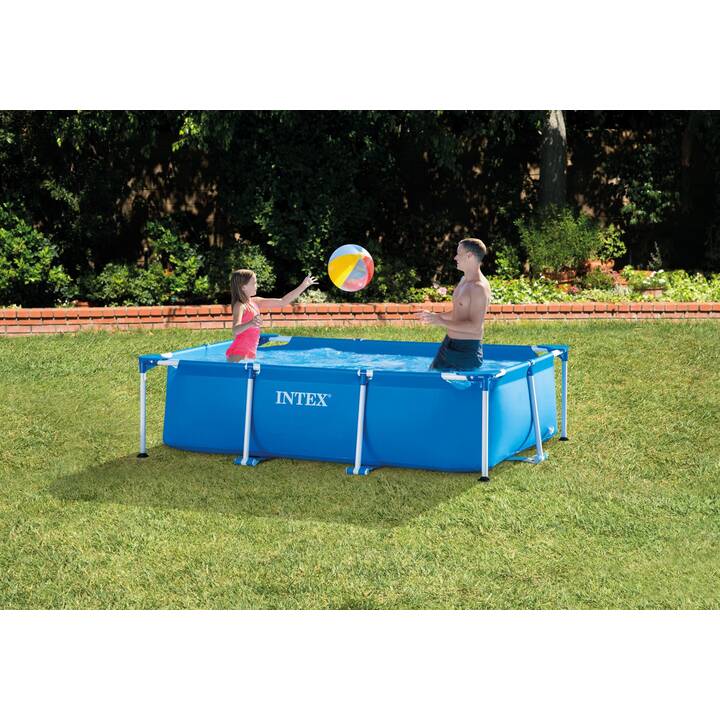 INTEX Piscina fuori terra con struttura tubolare in acciaio Rectangular Frame (220 cm x 150 cm x 60 cm)