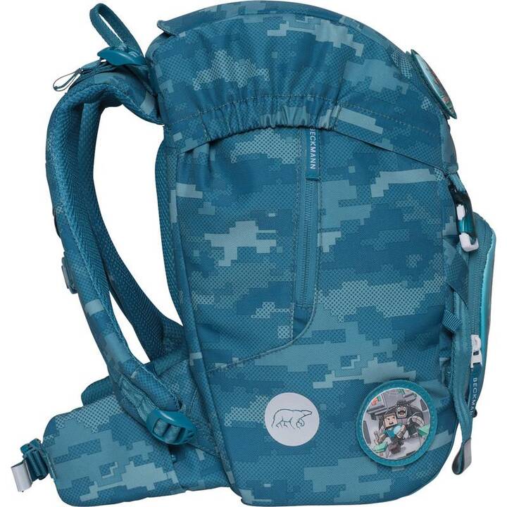 BECKMANN Schulranzen Set Classic Jungle Game (22 l, Blau)