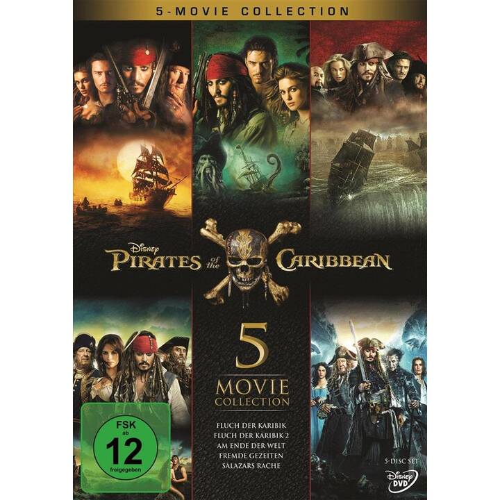 Pirates of the Caribbean - 5 Movie Collection (DE, EN)