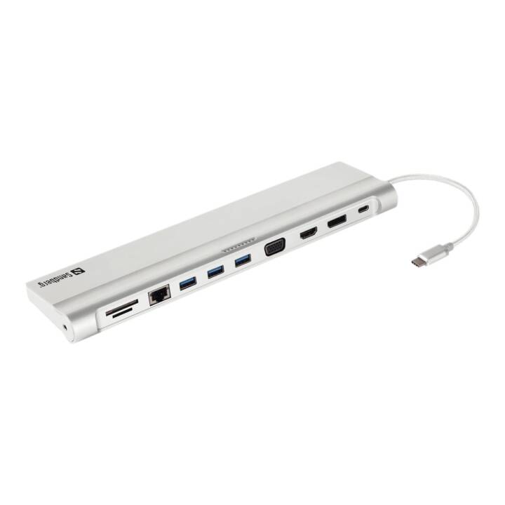 SANDBERG Dockingstation All-in-1 (HDMI, 3 x USB 3.0 Typ-A, USB 3.0 Typ-C, IDE, RJ-45 (LAN))