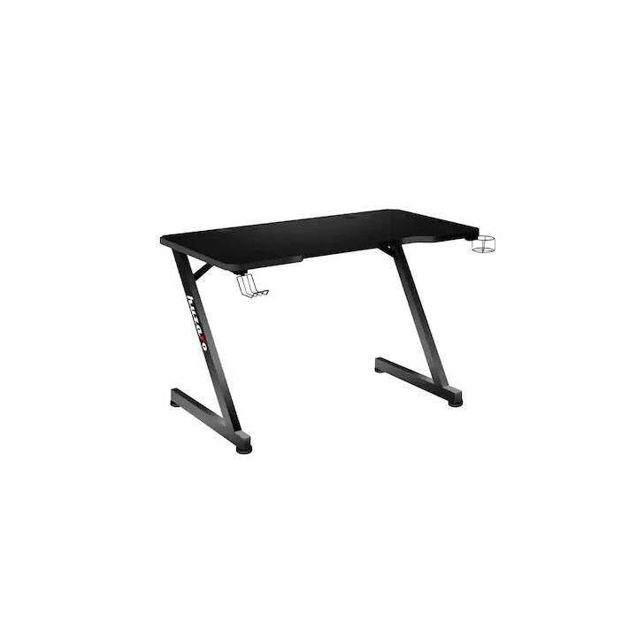 HUZARO table d'ordinateur (Noir, 60 cm x 120 cm x 75 cm)