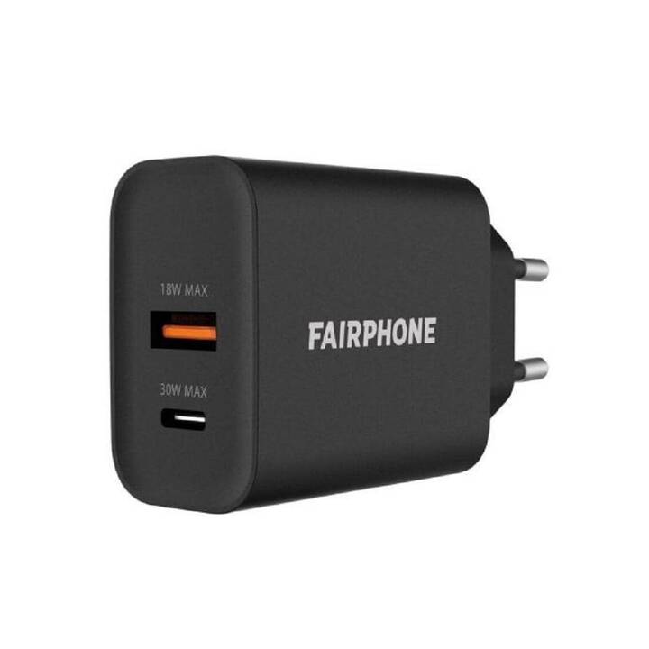FAIRPHONE DualPort Chargeur mural (USB-A, USB-C)