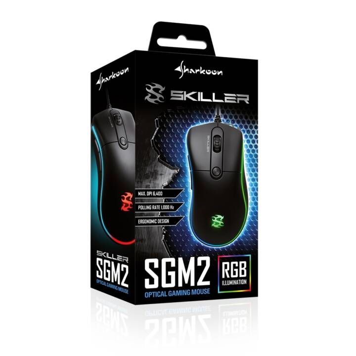 SHARKOON Skiller SGM2 Souris (Câble, Gaming)