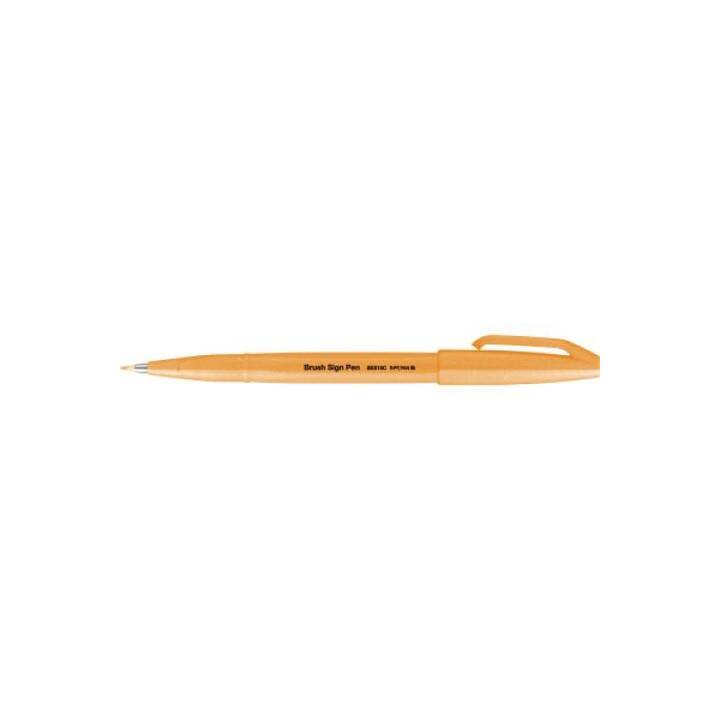 PENTEL Brush Sign Crayon feutre (Orange, 1 pièce)