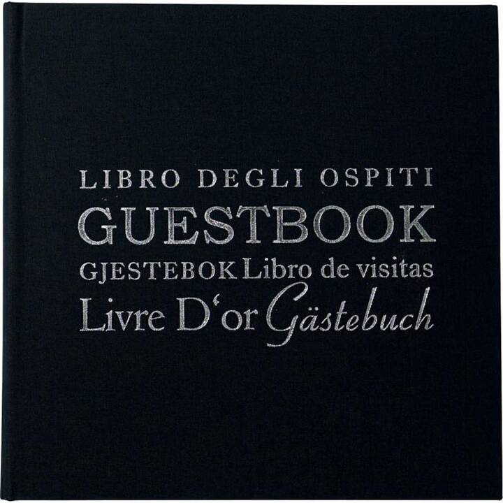 EIBERT Gästebuch (24 cm x 24 cm, Schwarz)