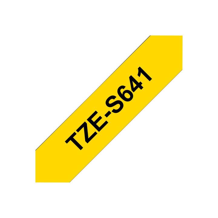 BROTHER TZe-S641 Schriftband (Schwarz / Gelb, 18 mm)