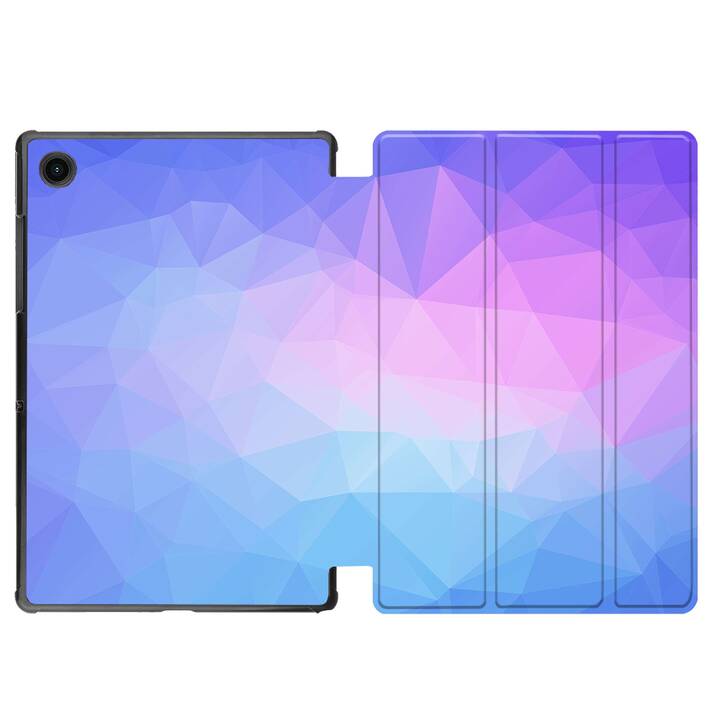 EG Hülle für Samsung Galaxy Tab A8 10.5" (2021) - geometrisches Muster - lila
