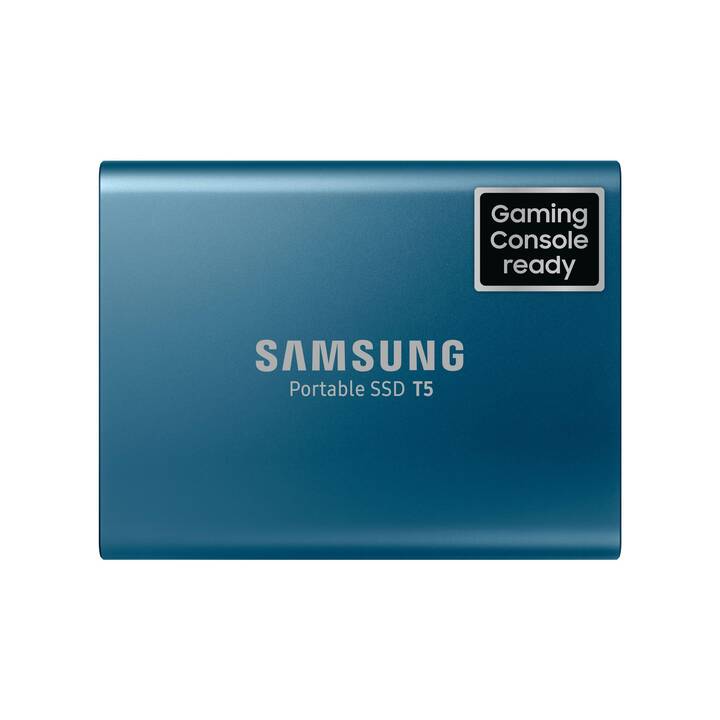 SAMSUNG Portable T5 (USB Typ-A, 500 GB, Blau)