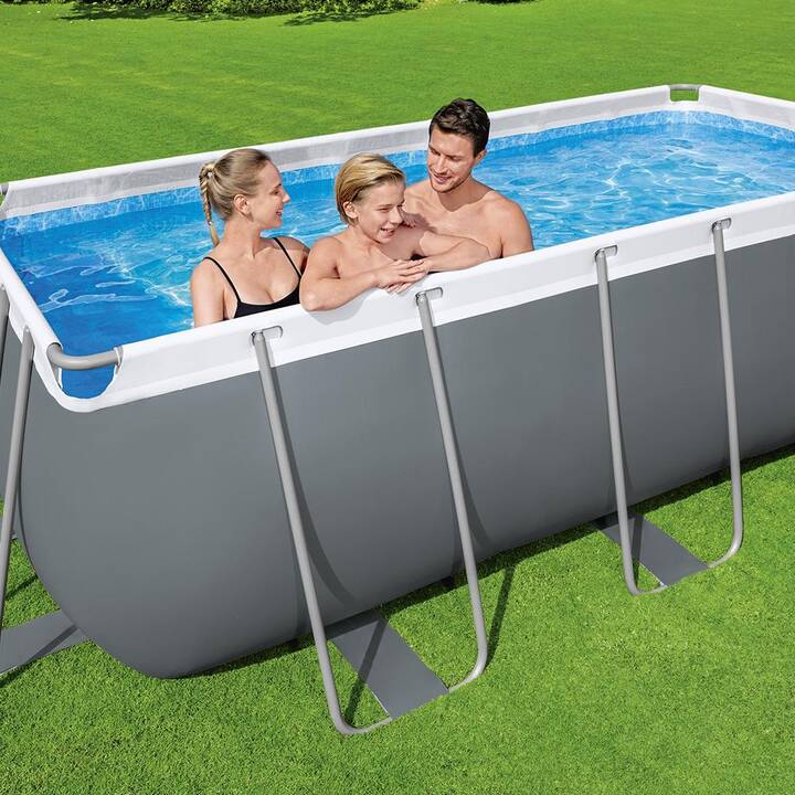 BESTWAY Piscina fuori terra con struttura tubolare in acciaio Power Steel (201 cm x 412 cm x 122 cm)