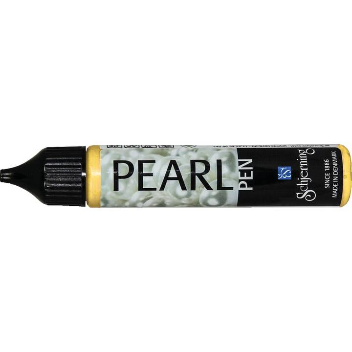 SCHJERNING Textilfarbe Pearl Pen (28 ml, Gelb)