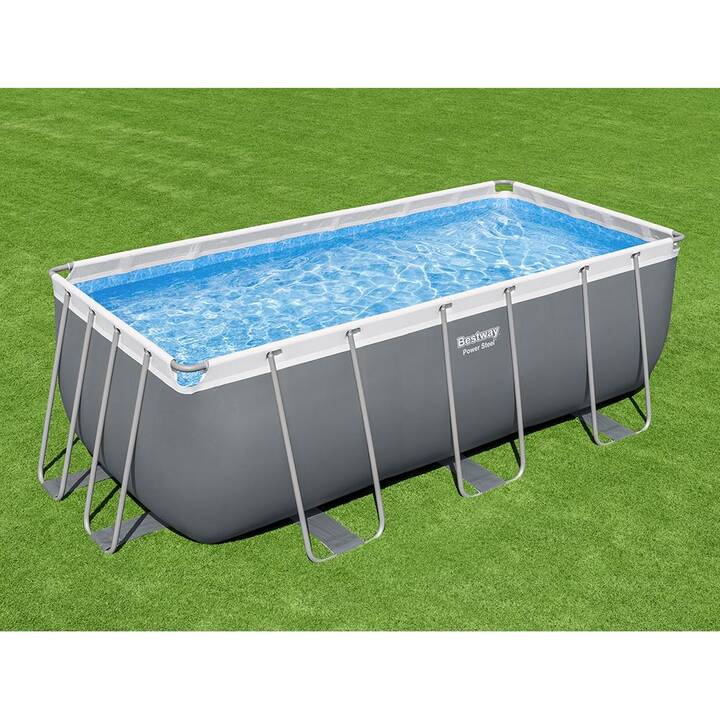 BESTWAY Piscina fuori terra con struttura tubolare in acciaio Power Steel (201 cm x 412 cm x 122 cm)