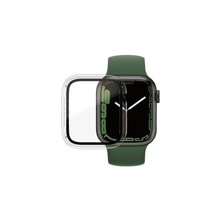 PANZERGLASS Full Body Apple Watch Series 7 41mm Schutzfolie (Apple Watch 41 mm, Transparent, Schwarz)