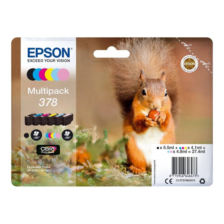 EPSON C13T37884010 (Gelb, Light Cyan, Schwarz, Magenta, Cyan, Light Magenta, Multipack)