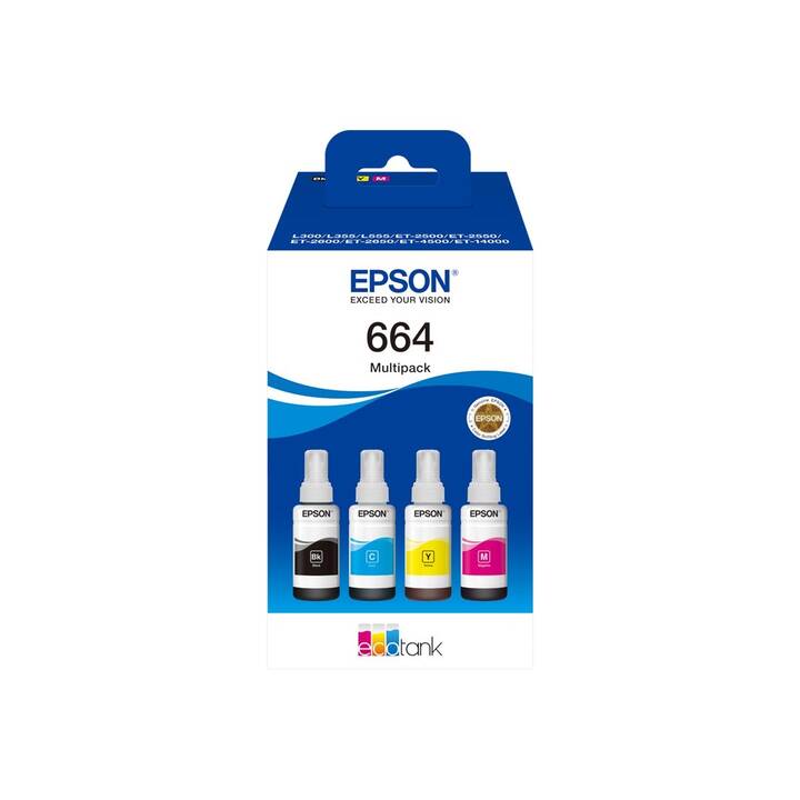 EPSON 664 (Jaune, Noir, Magenta, Cyan, Bleu, Multipack)
