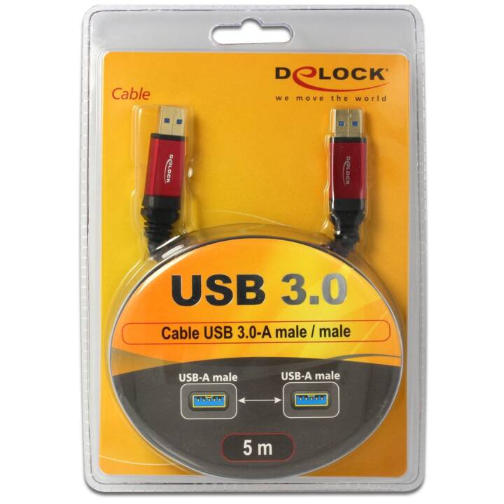 DELOCK Cavo USB (USB 3.0 di tipo A, USB 3.0 di tipo A, 5 m)