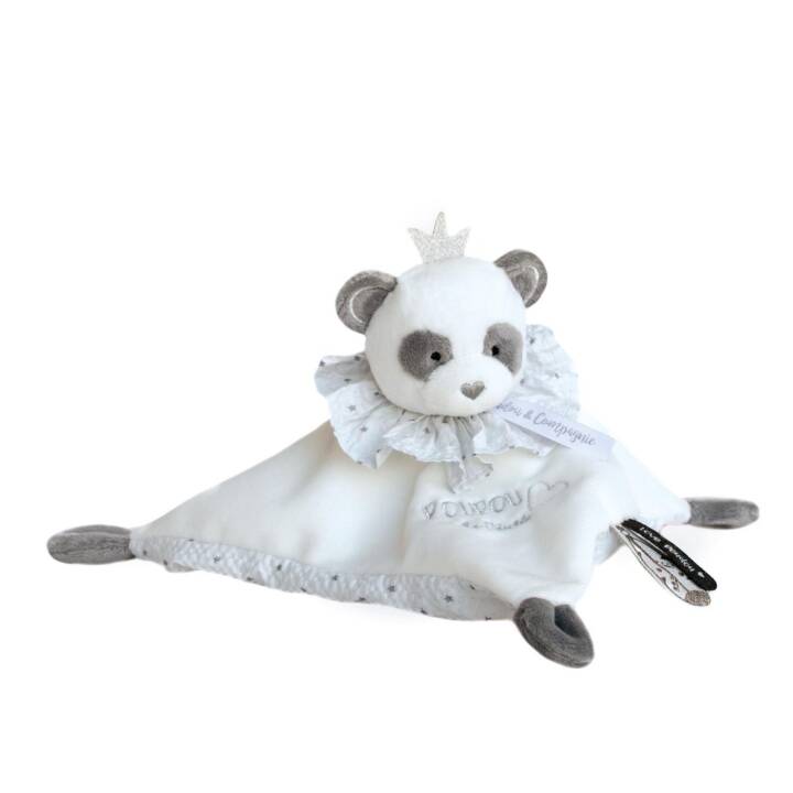 DOUDOU ET COMPAGNIE Panda (20 cm, Gris, Blanc)