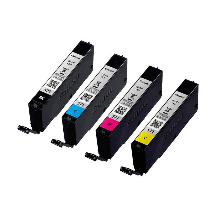 Multipack) CLI-571 CANON Magenta, Interdiscount Cyan, Schwarz, - (Gelb,