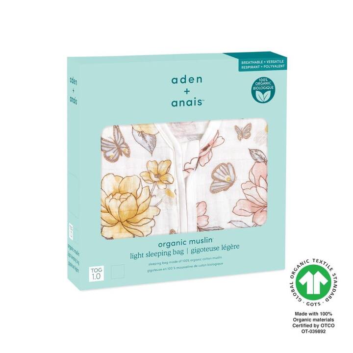 ADEN + ANAIS Earthly Sacs de couchage pour bébé (69 cm, Sans manches)