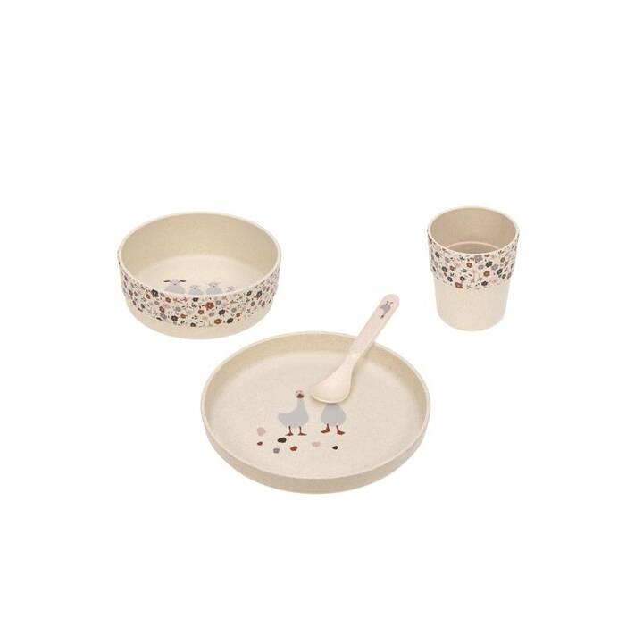 LÄSSIG Set di stoviglie per bambini (Beige)