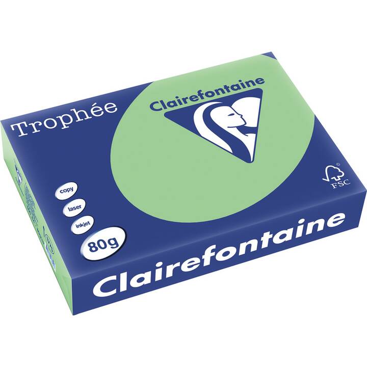 CLAIREFONTAINE Trophée Papier couleur (500 feuille, A4, 80 g/m2)