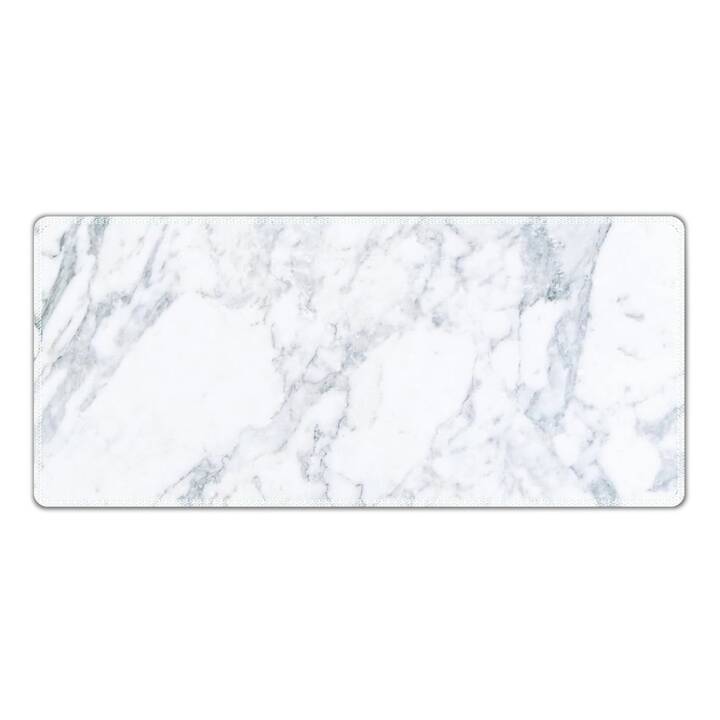 EG Tastaturmatte (70x30cm) - weiß - marmor