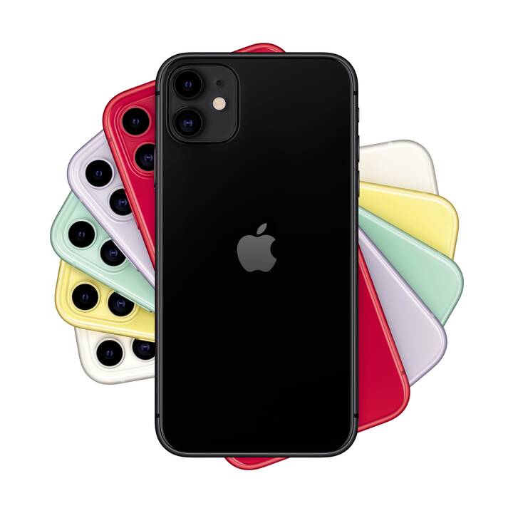 APPLE iPhone 11 (64 GB, 6.1", 12 MP, Schwarz)