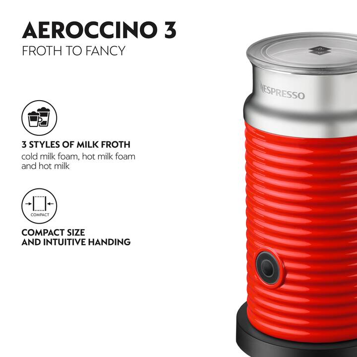 NESPRESSO Mousseurs à lait Aeroccino 3 (Automatiquement)