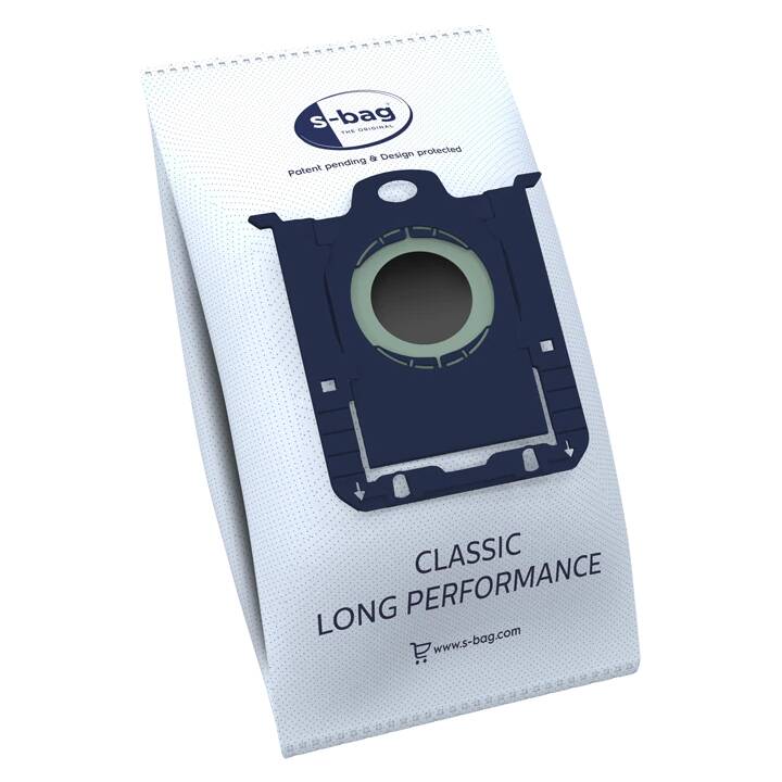 ELECTROLUX Sac d'aspirateur S-Bag Classic Long Performance E201S (4 pièce)