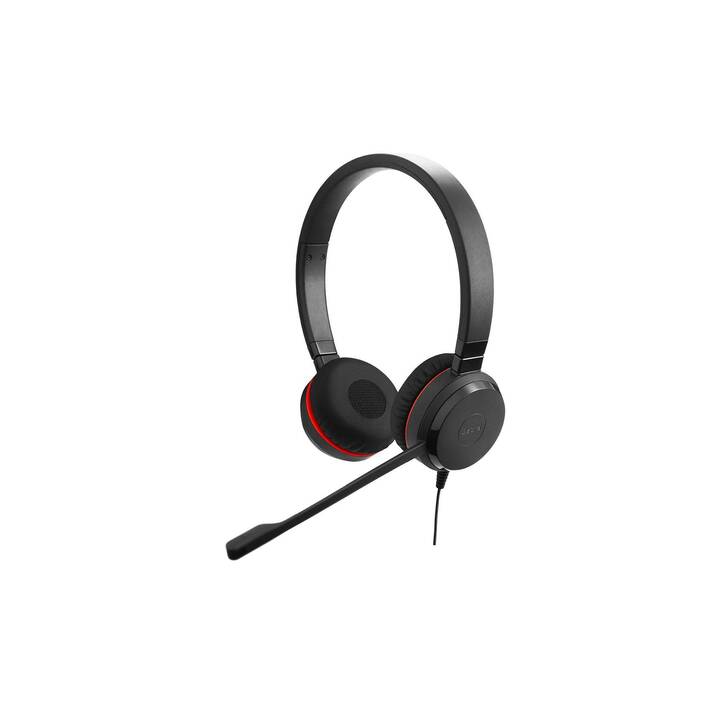 JABRA Office Headset Evolve 20 (On-Ear, Kabel, Schwarz)