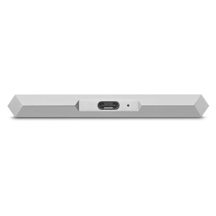 LACIE Mobile Drive (USB Typ-C, 1 TB, Silber)