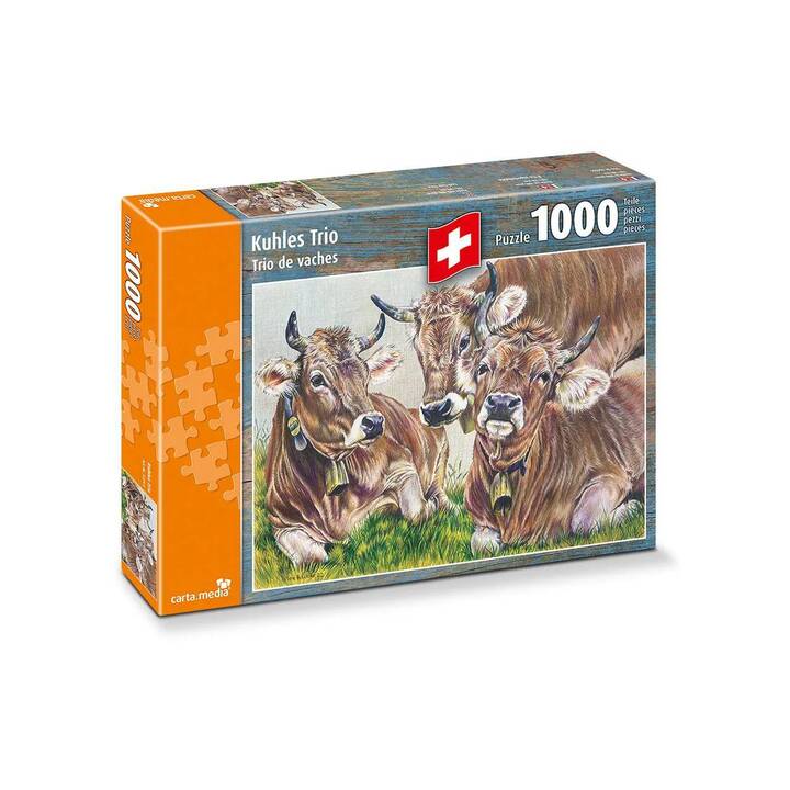 CARTA.MEDIA Tiere Puzzle (1000 Stück)