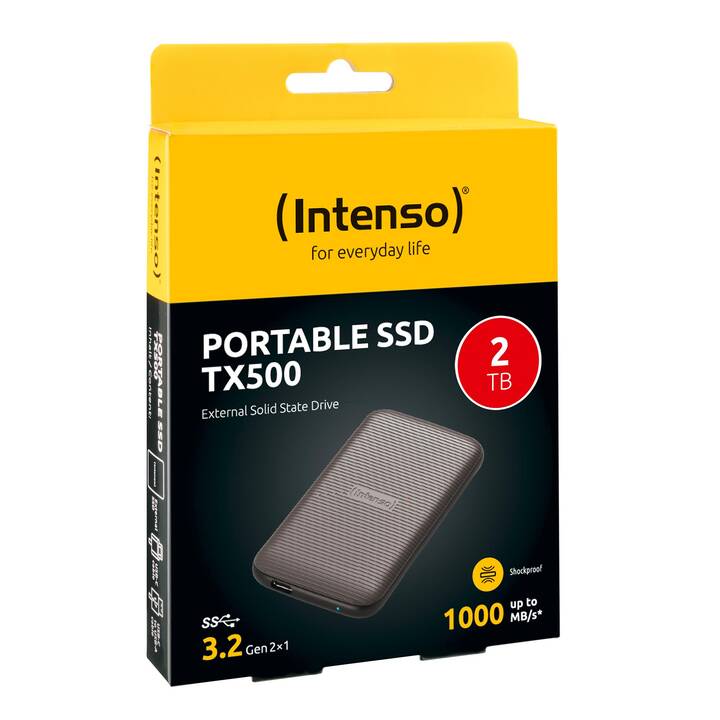 INTENSO TX500 (USB de type C, 2000 GB)