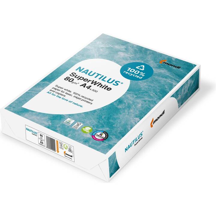 MONDI BUSINESS PAPER Nautilus Super White Kopierpapier (500 Blatt, A4, 80 g/m2)
