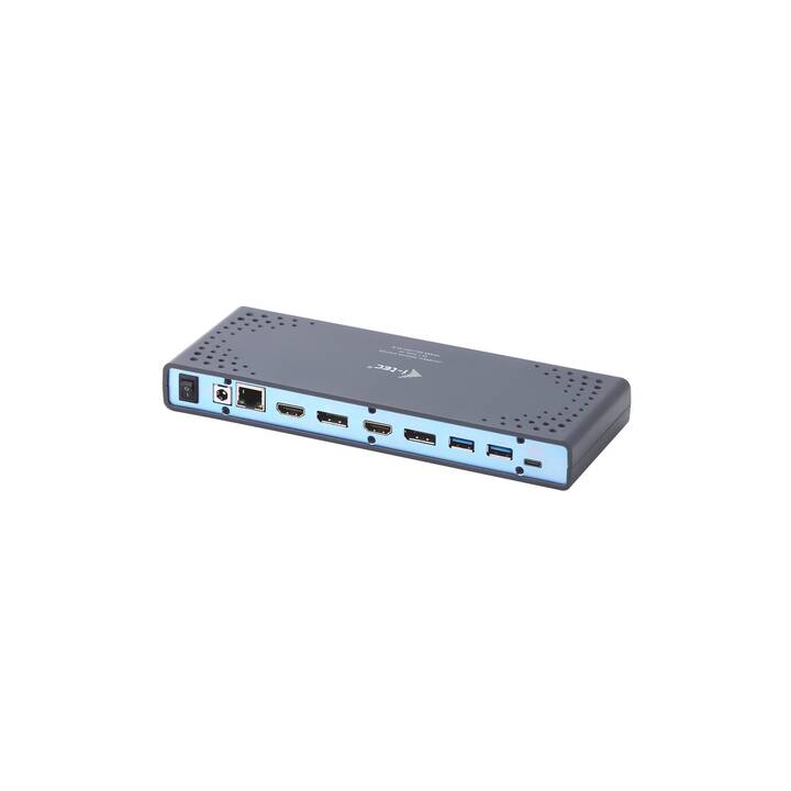 I-TEC Replicatore di porte Dual Dock USB-C (2 x HDMI, 2 x DisplayPort, 2 x USB 3.0 di tipo A, RJ-45 (LAN), USB di tipo C)