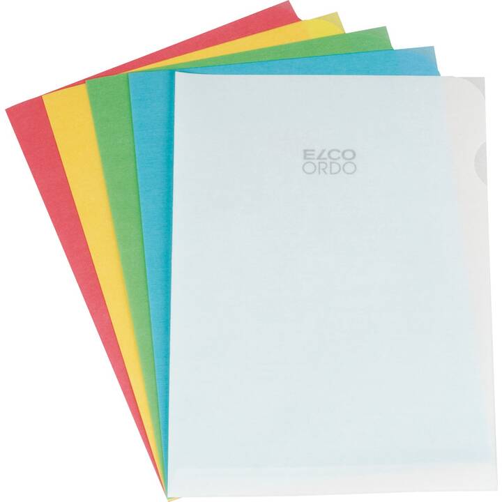 ELCO Cartellina trasparente (Colori assortiti, A4, 10 pezzo)