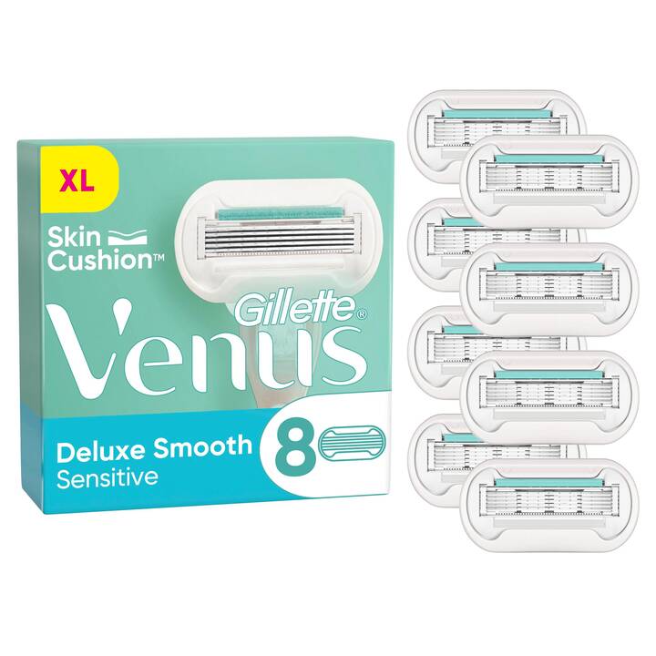 GILLETTE Lame de rasoir Venus Deluxe Smooth Sensitive (8 pièce)