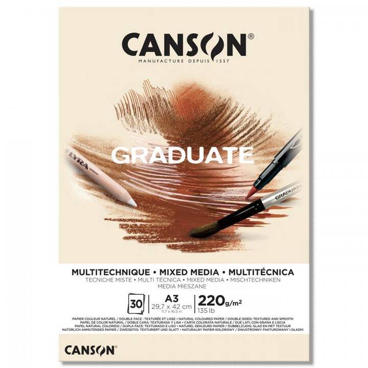 CANSON Carta per pittura Graduate Mixed Media (A3)