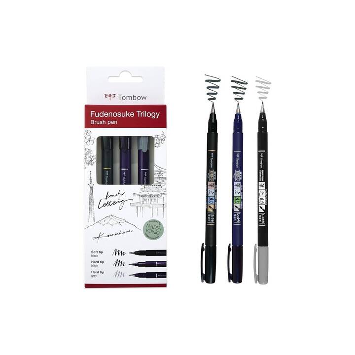 TOMBOW Traceur fin (Noir, 3 pièce)