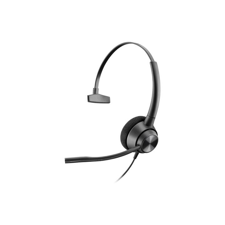 HP Office Headset Poly EncorePro 310 (On-Ear, Kabel, Schwarz)